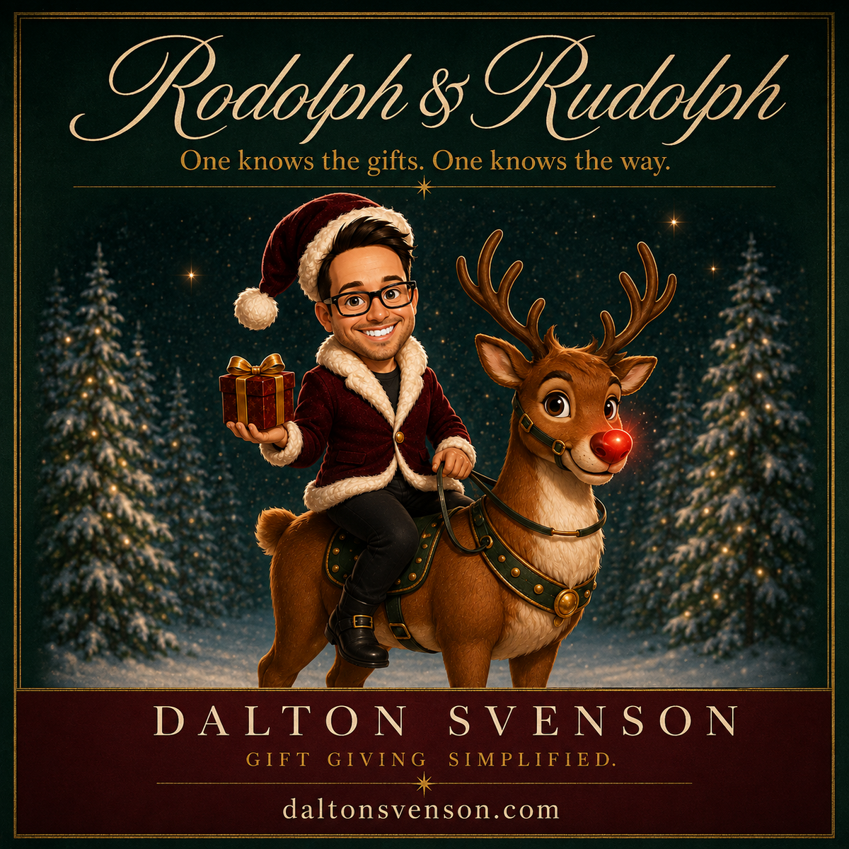 Rodolph and Rudolph Christmas campaign for Dalton Svenson