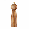 Acacia Wood & Ceramic Spice Grinder – Round Head Manual Seasoning Mill