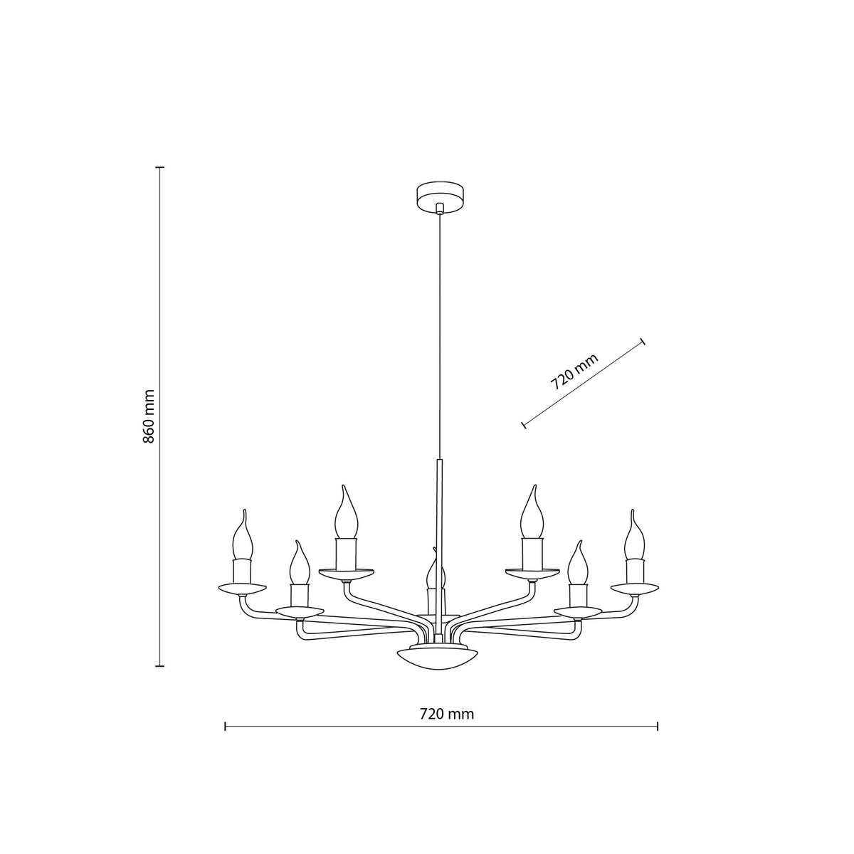 Limal 7-Light Chandelier
