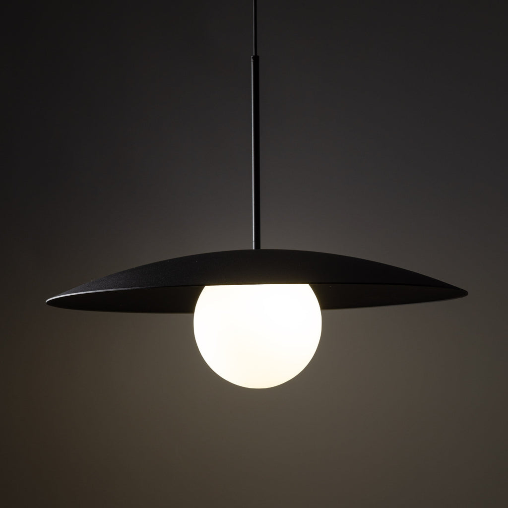 Slate Wide-Dome Pendant
