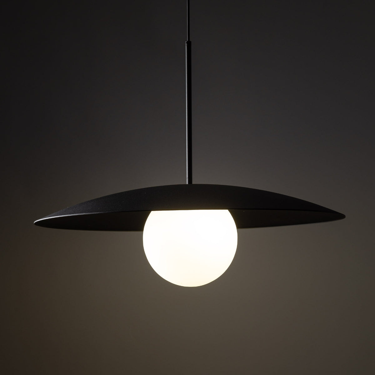 Slate Wide-Dome Pendant