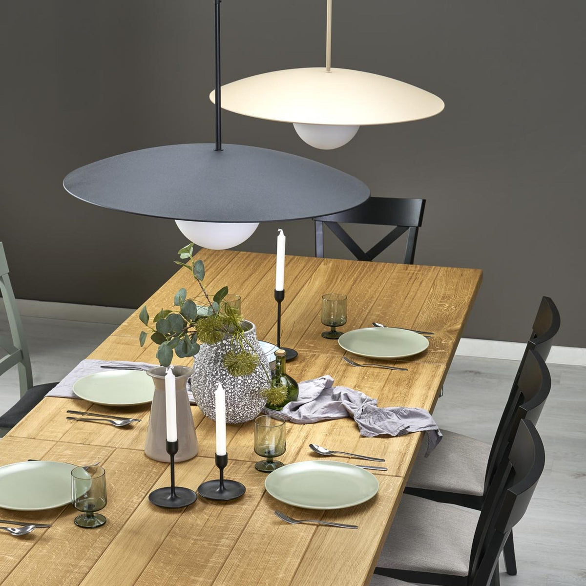 Slate Wide-Dome Pendant