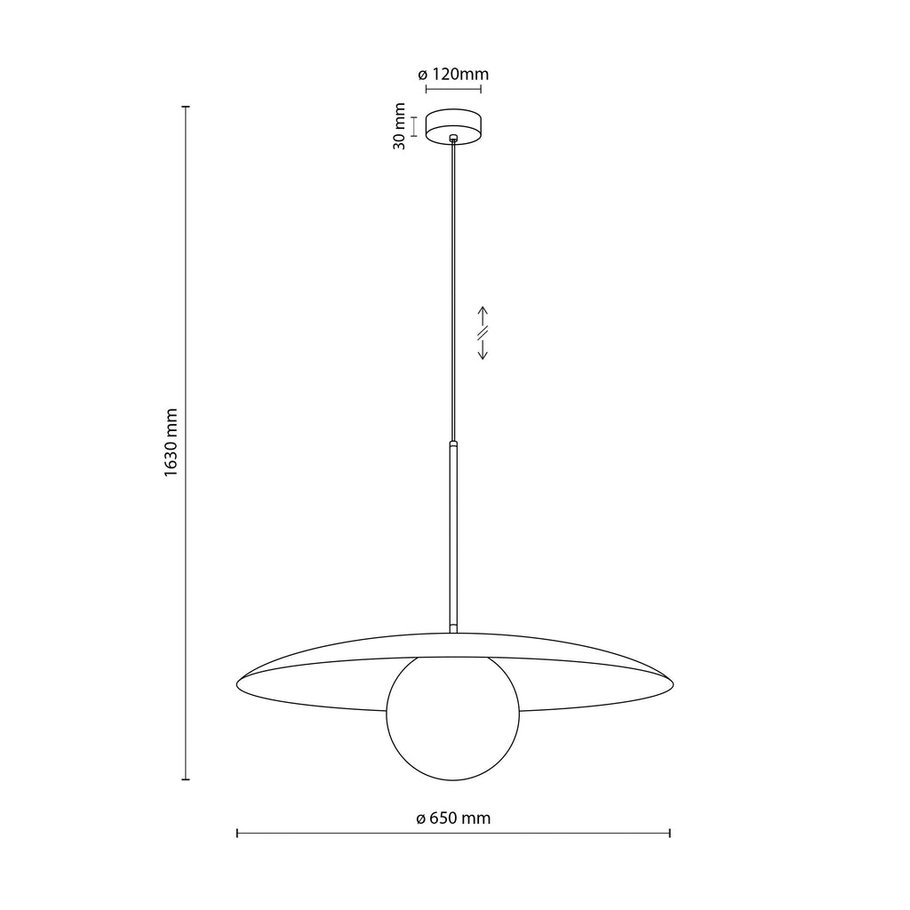 Slate Wide-Dome Pendant