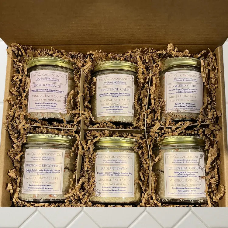 THE MINERAL LIGHT COLLECTION | LUXURY MINERAL BATH SOAK GIFT SET