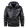 Men's Motorcycle-Style PU Leather Jacket
