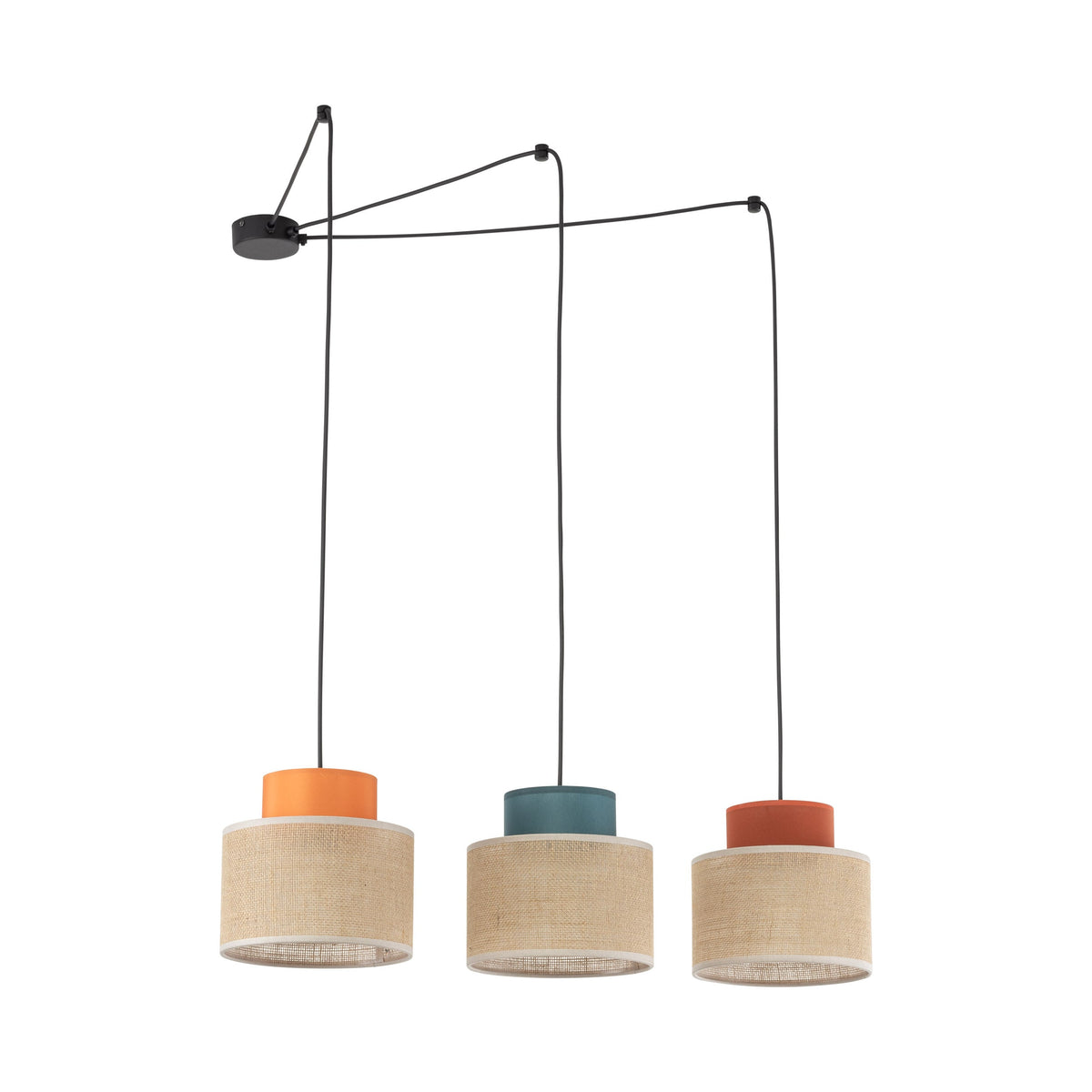 Duo Jute 3-Light Pendant