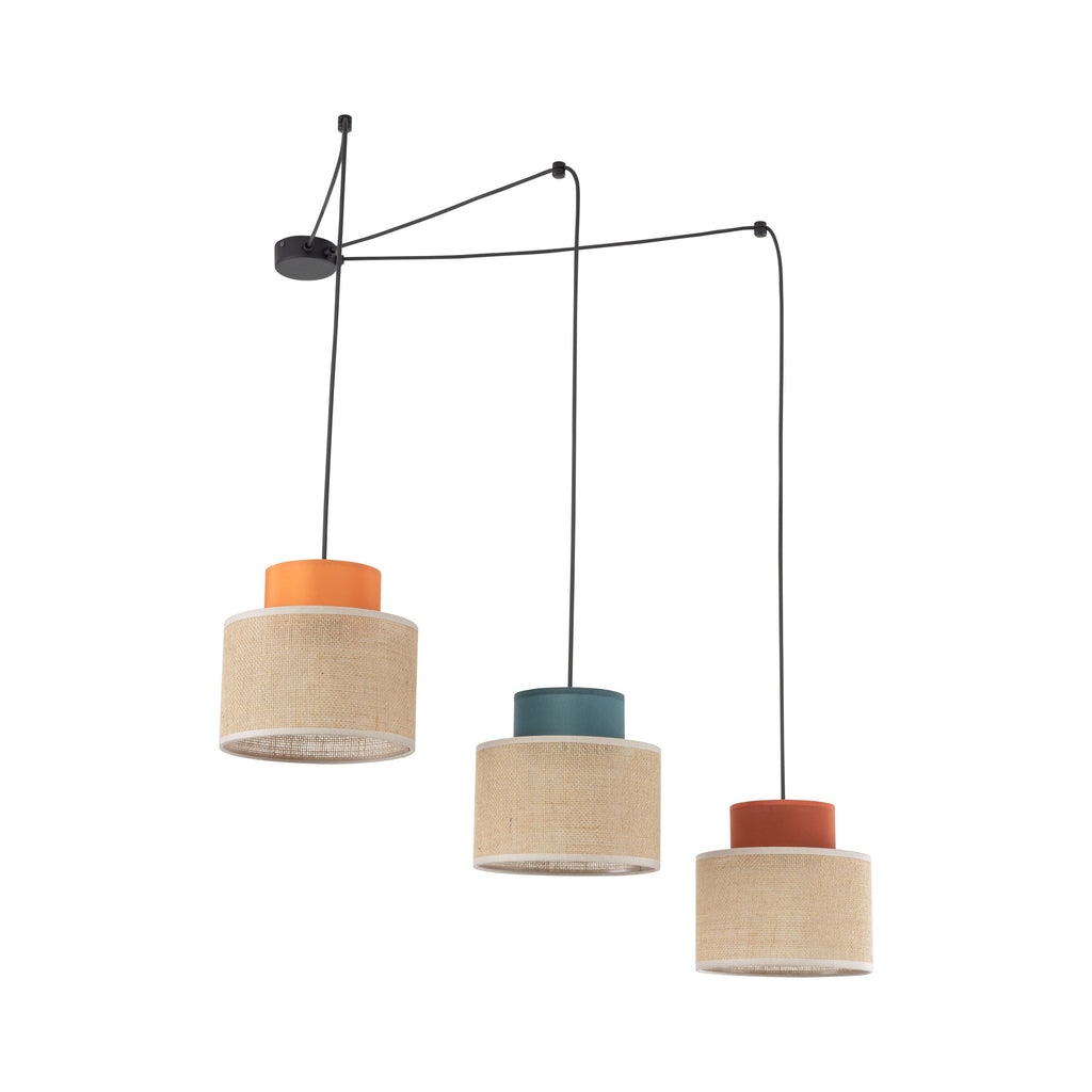 Duo Jute 3-Light Pendant