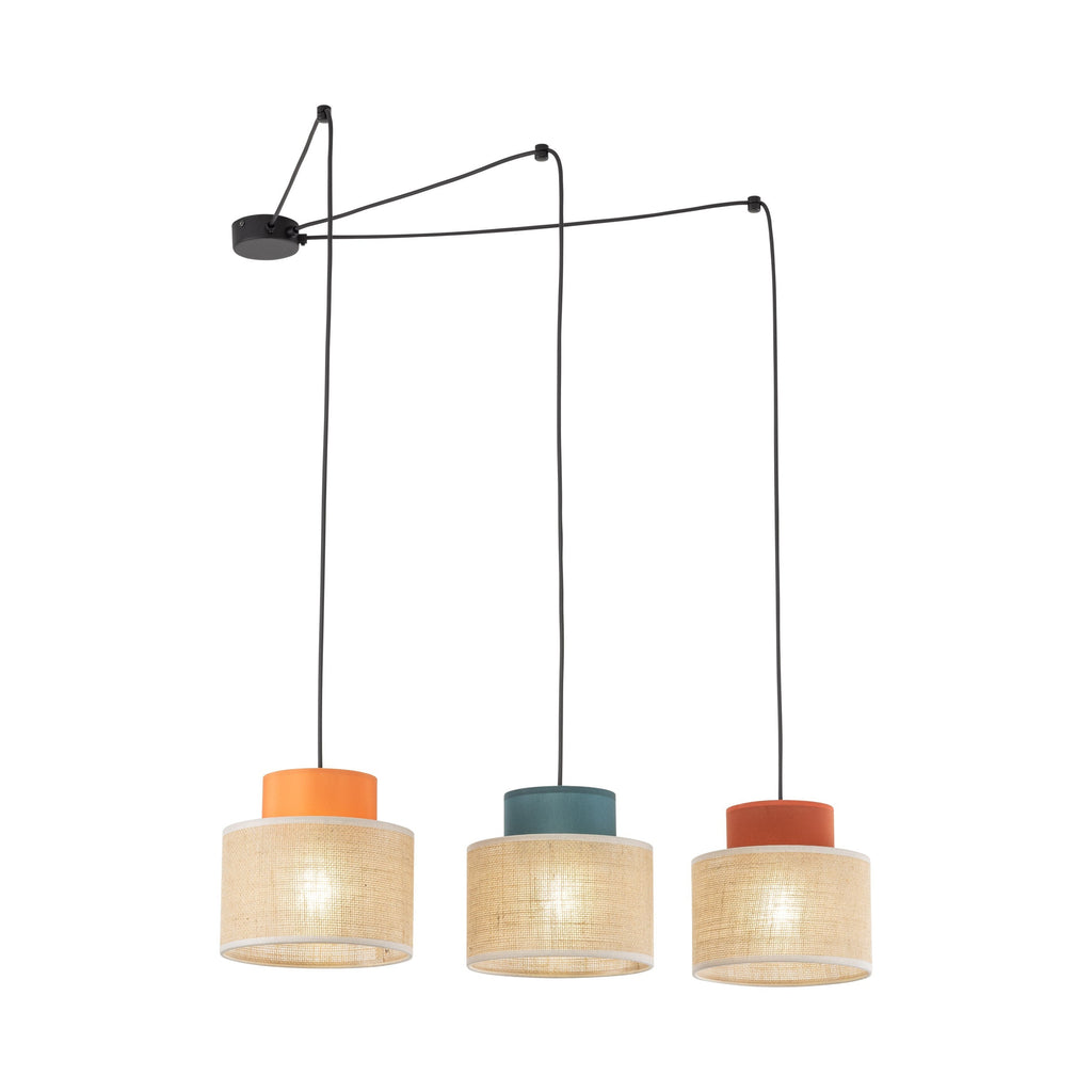 Duo Jute 3-Light Pendant
