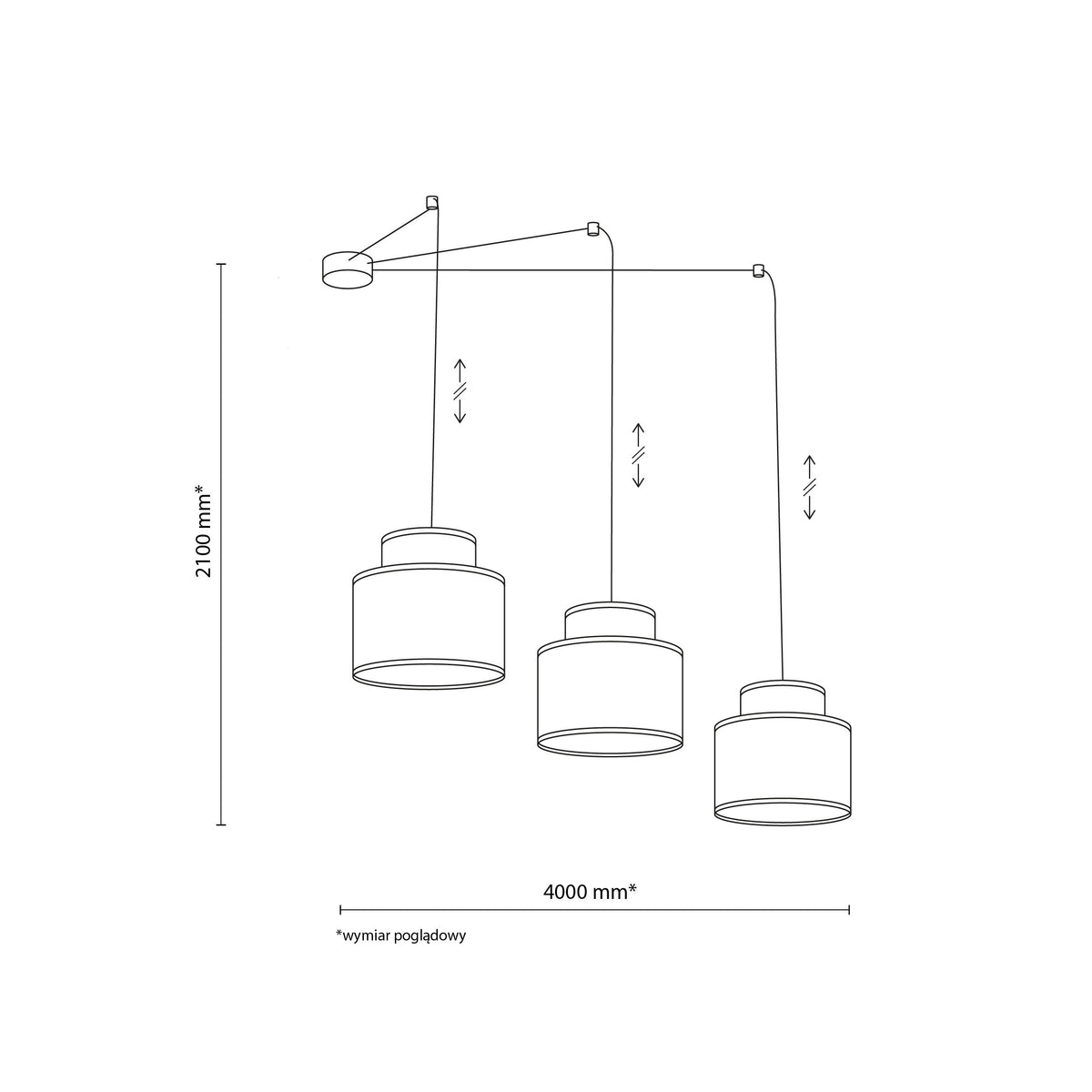 Duo Jute 3-Light Pendant