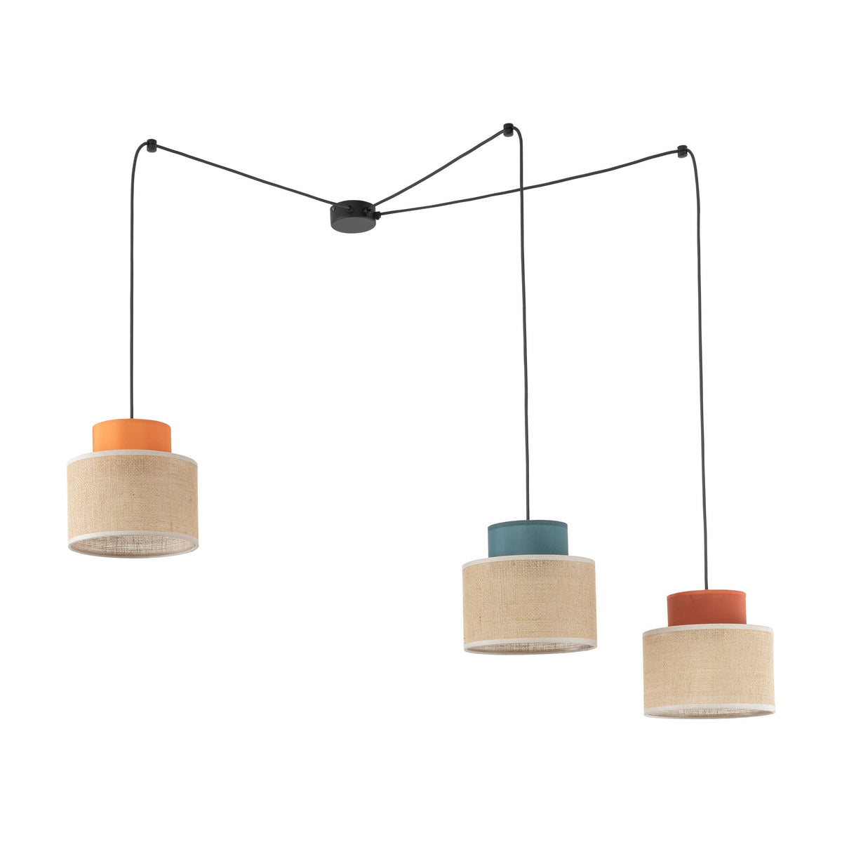 Duo Jute 3-Light Pendant