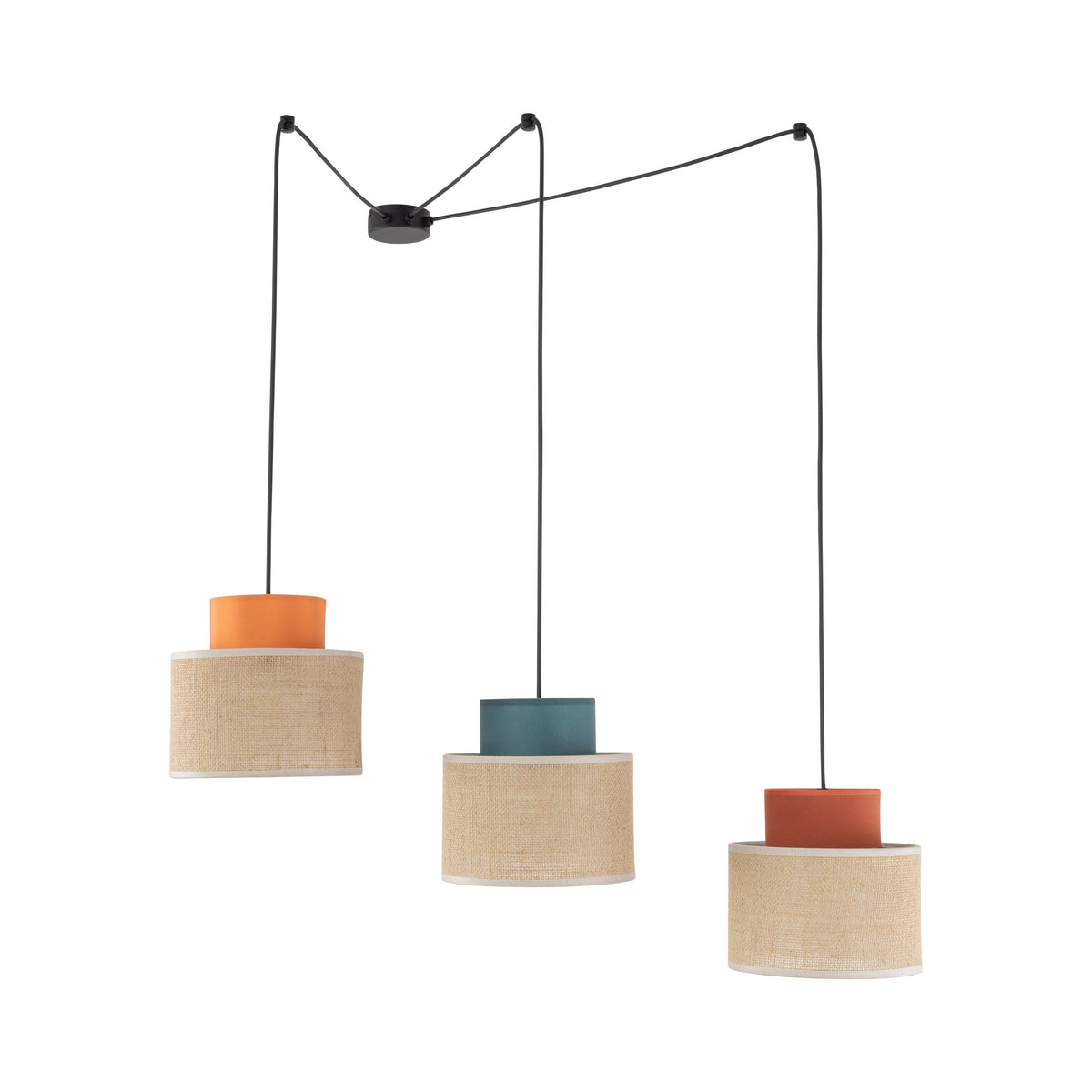 Duo Jute 3-Light Pendant