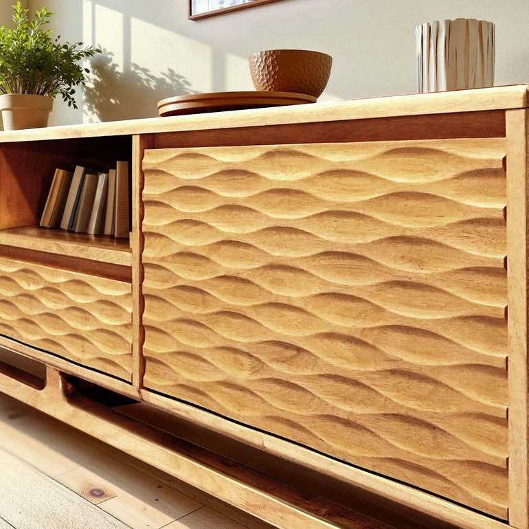 Elara Solid Wood Media Console