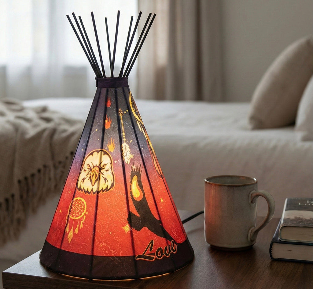 Teepee Eagle Table Lamp