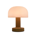 Modern Led Touch Lamp Wood Color Mushroom