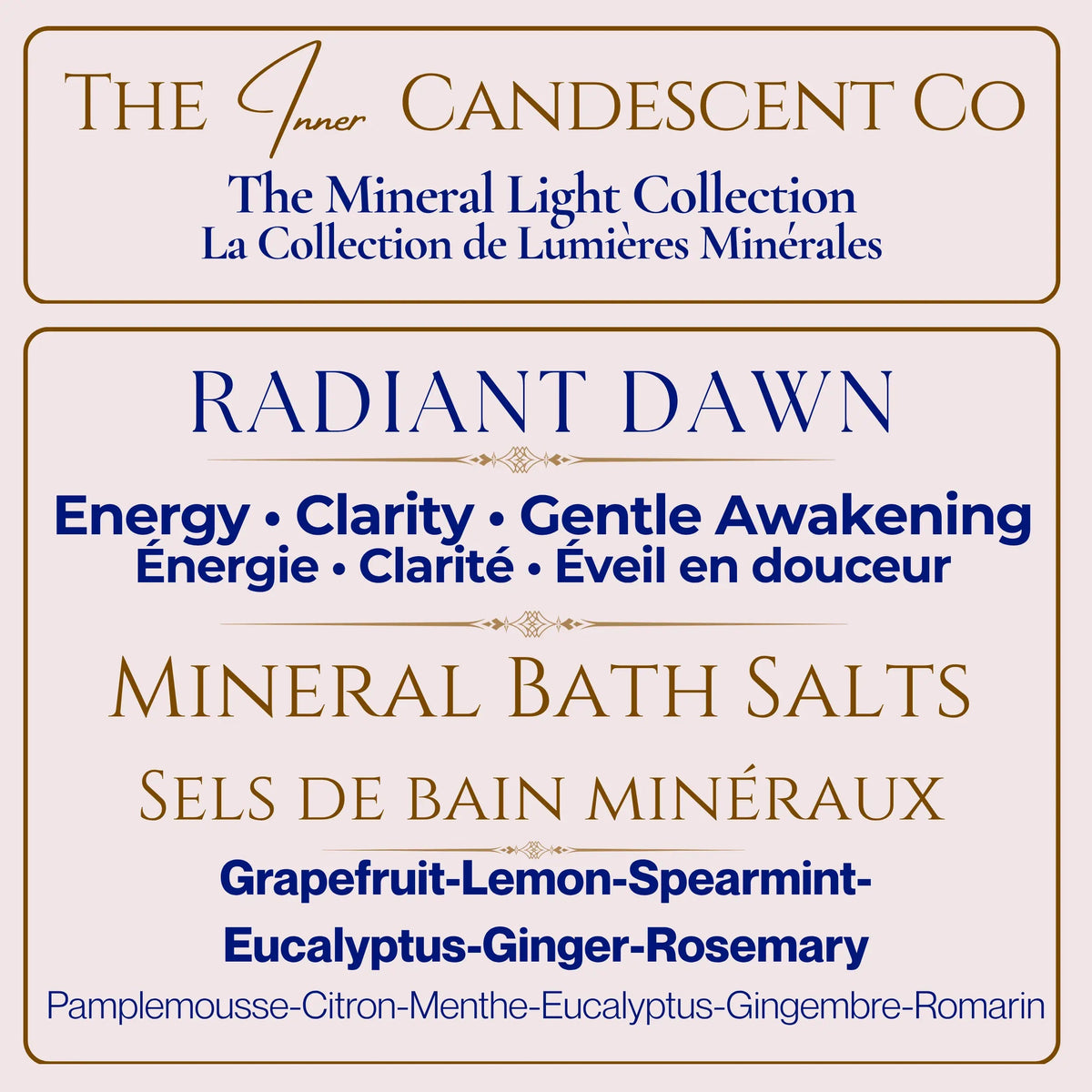 THE MINERAL LIGHT COLLECTION | LUXURY MINERAL BATH SOAK GIFT SET