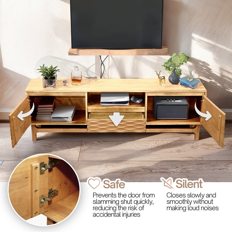 Elara Solid Wood Media Console