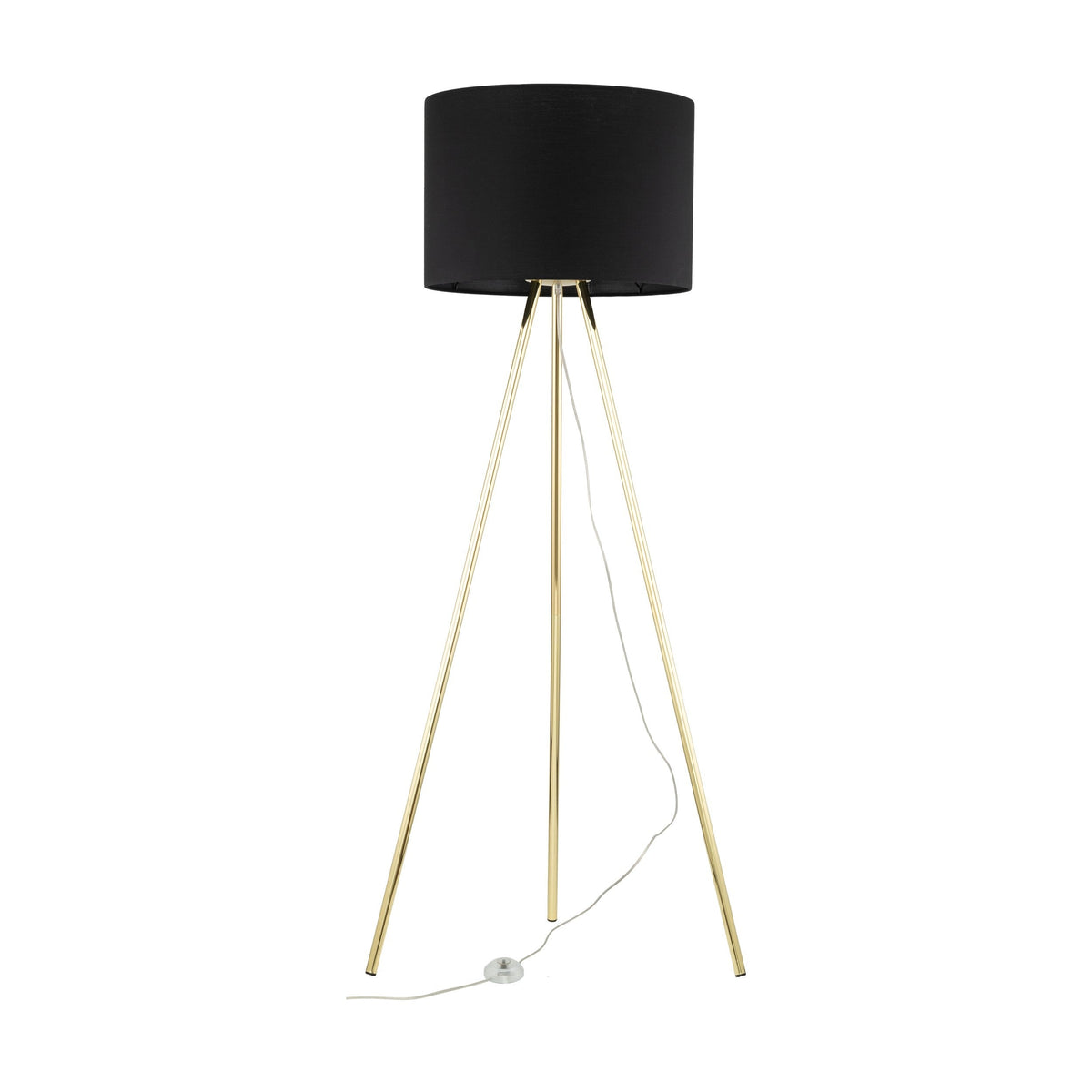 Umberto Black & Gold Floor Lamp — Clearance