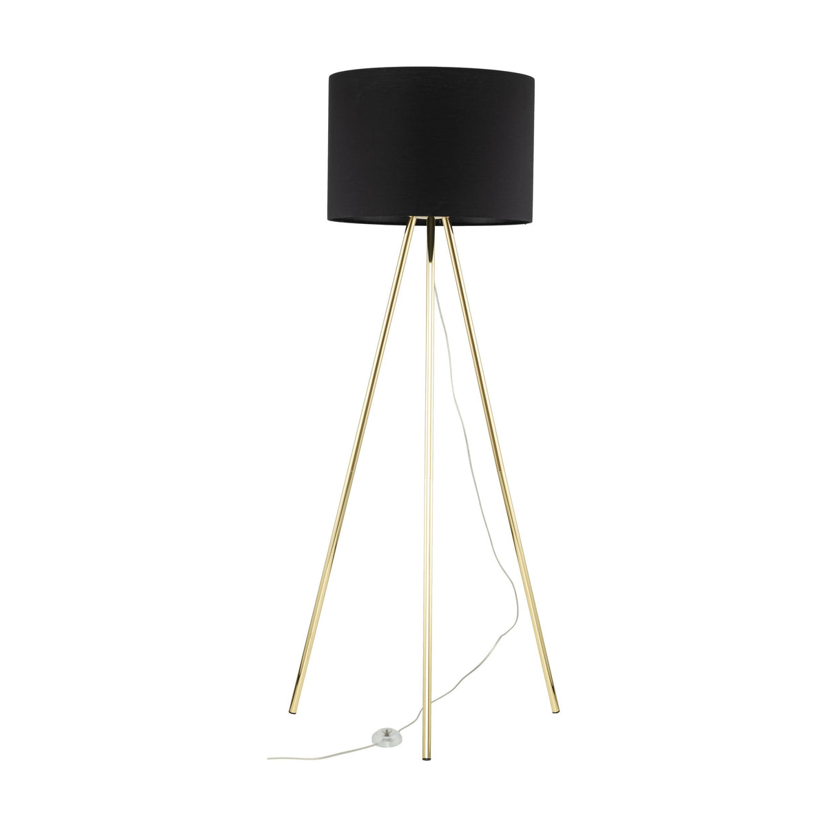 Umberto Black & Gold Floor Lamp — Clearance