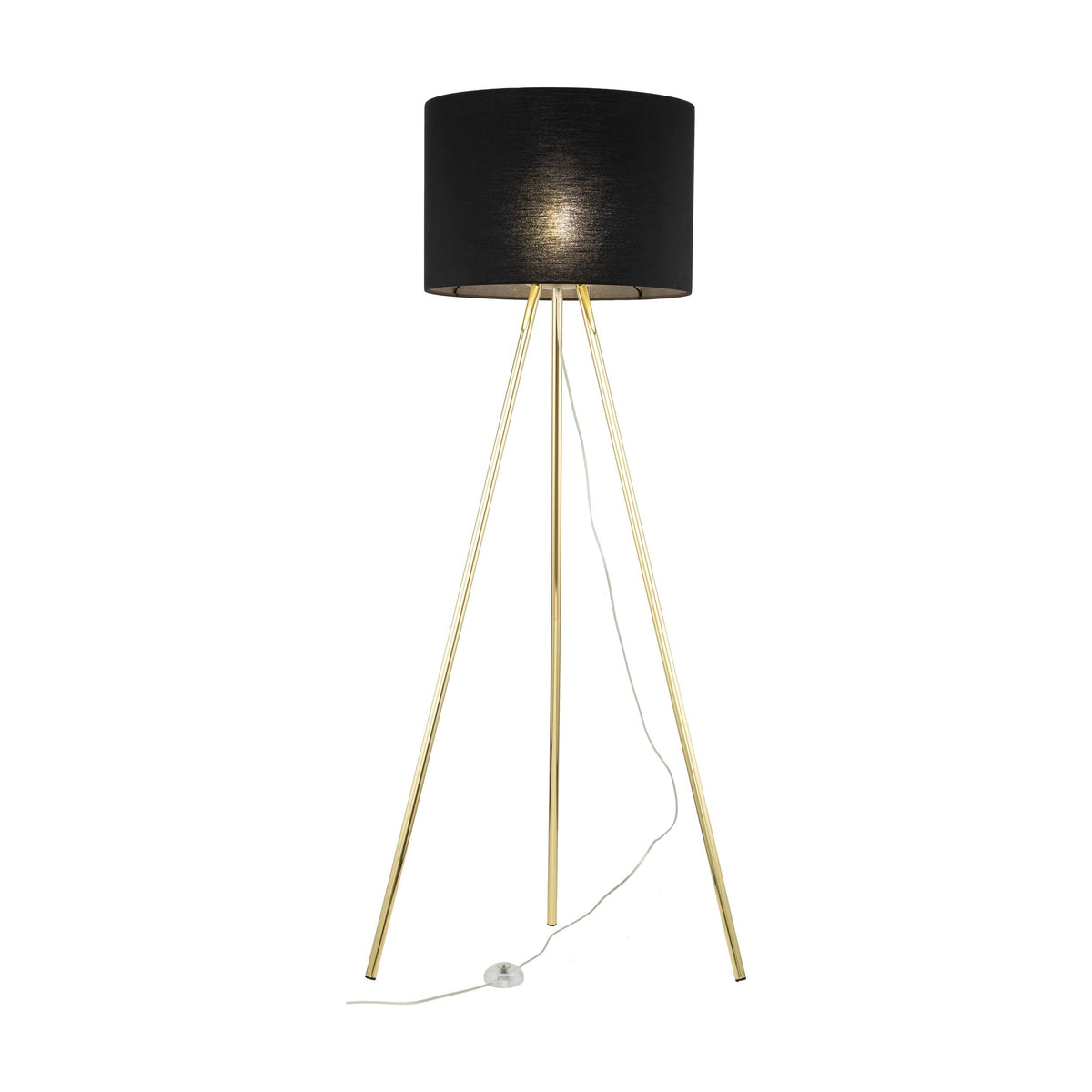 Umberto Black & Gold Floor Lamp — Clearance