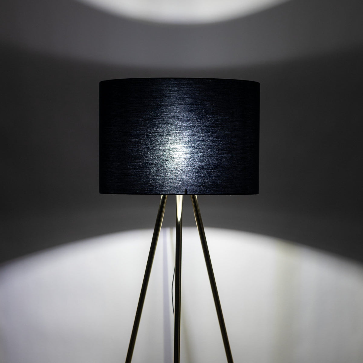 Umberto Black & Gold Floor Lamp — Clearance