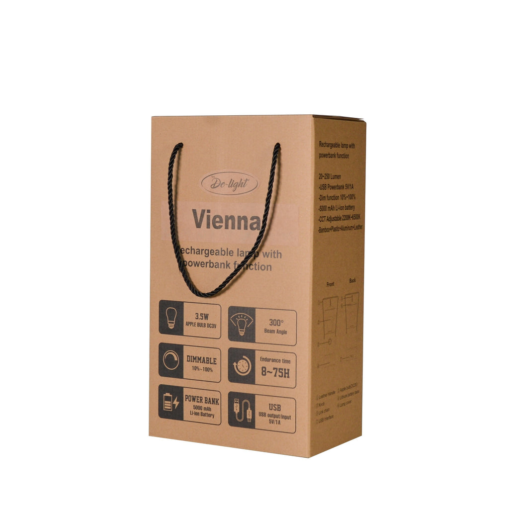 Vienna Dimmable LED Lamp & Power Bank