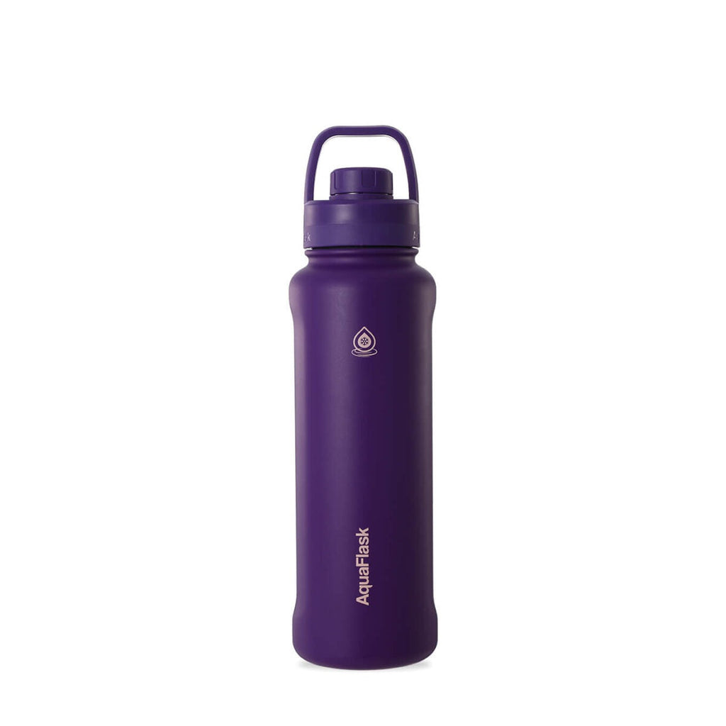 AquaFlask 1080ml (40oz) Stainless Steel Water Bottle with Sports Lid – Hot & Cold, Leakproof, BPA-Free