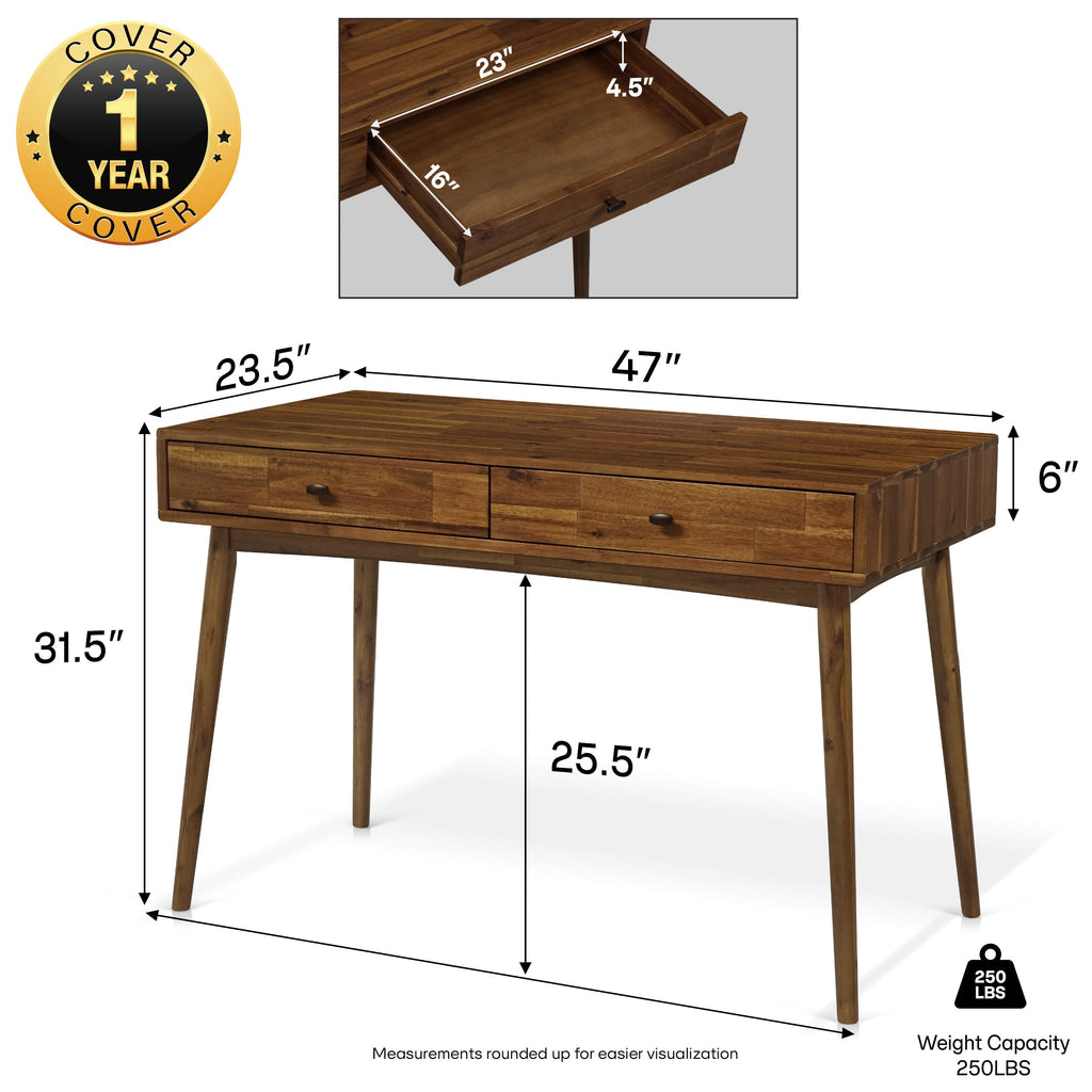 Lagom 48" Solid Wood Desk