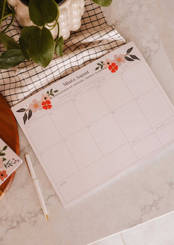 Flower Bomb Weekly Planner
