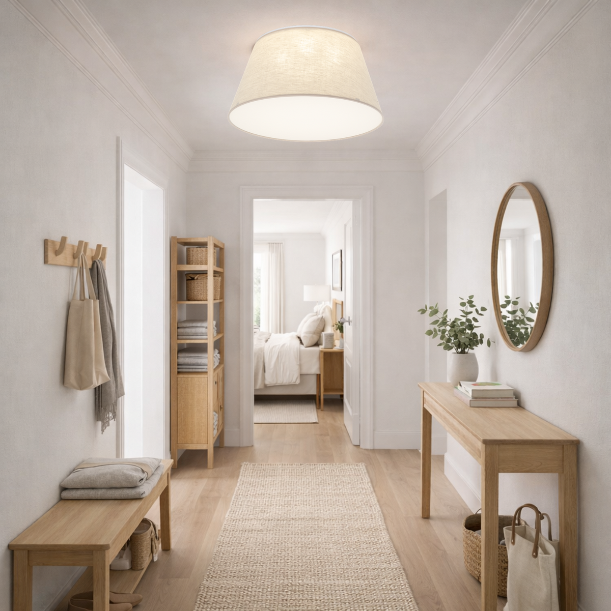 Formo Linen Flush-Mount Light