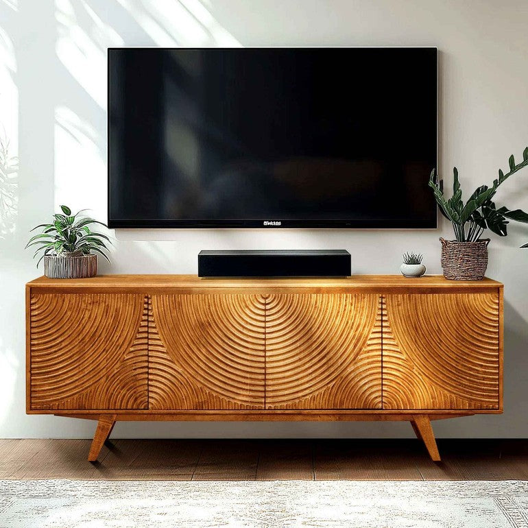 Harmony Solid Wood Media Console