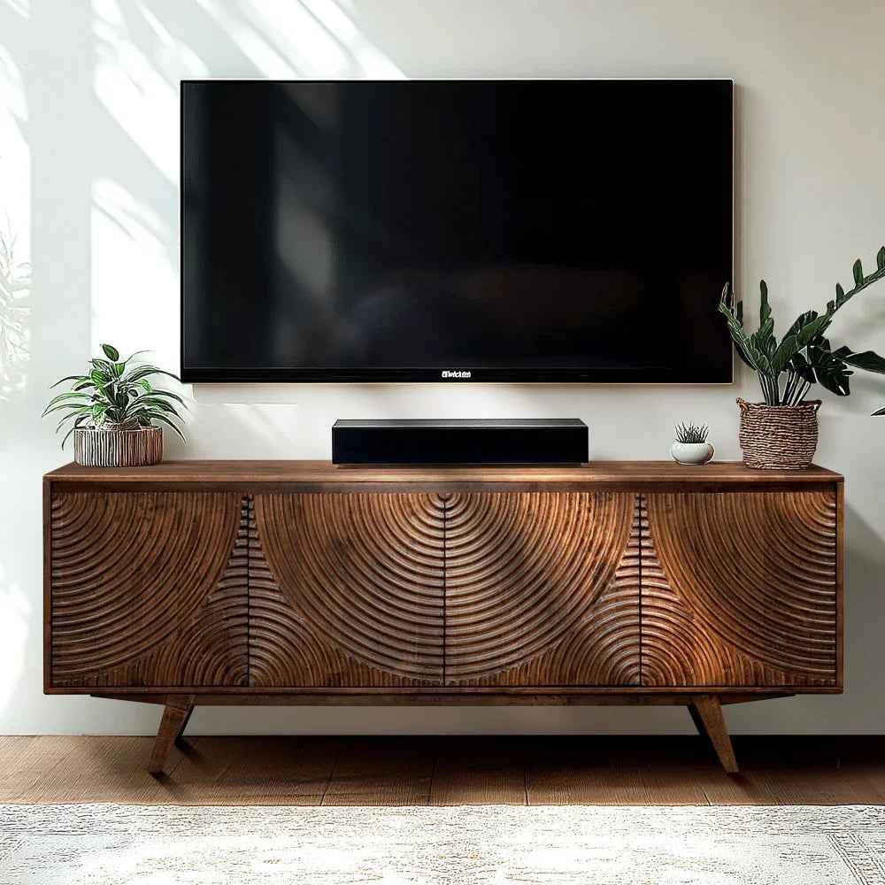 Harmony Solid Wood Media Console