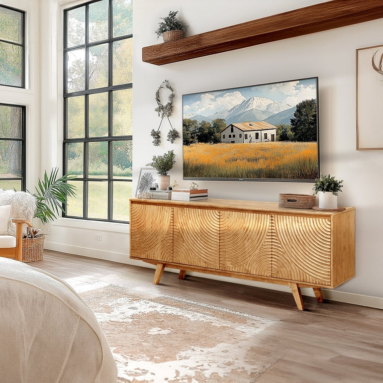 Harmony Solid Wood Media Console