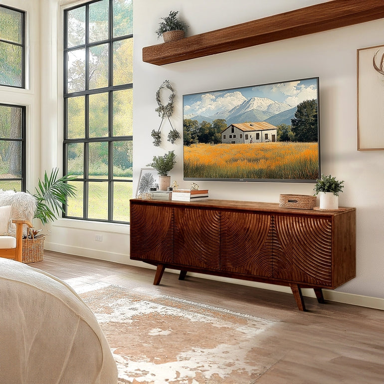 Harmony Solid Wood Media Console
