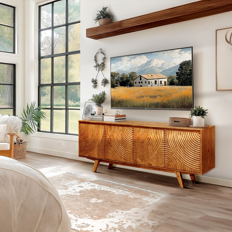 Harmony Solid Wood Media Console