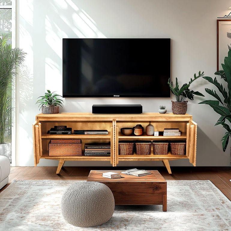 Harmony Solid Wood Media Console