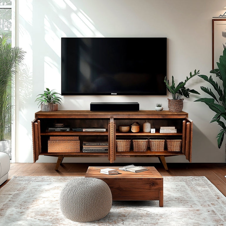 Harmony Solid Wood Media Console