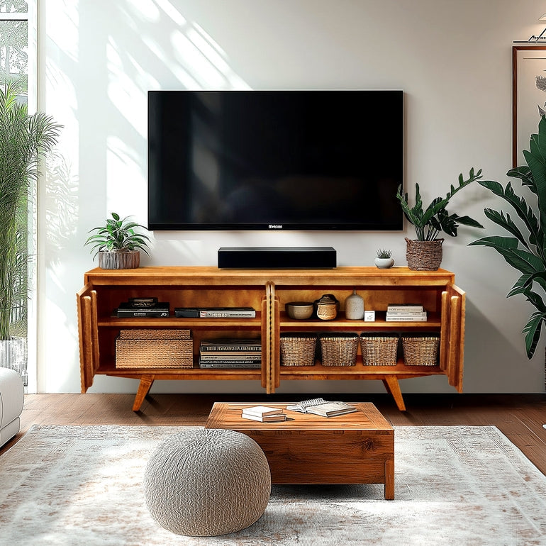 Harmony Solid Wood Media Console