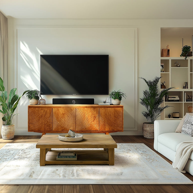 Harmony Solid Wood Media Console