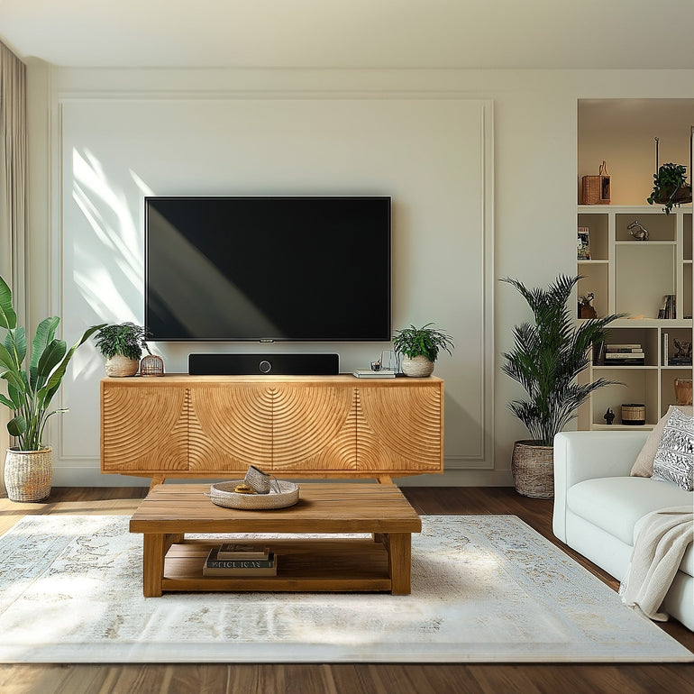 Harmony Solid Wood Media Console