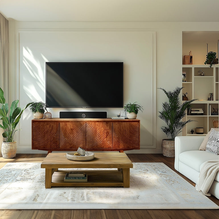 Harmony Solid Wood Media Console