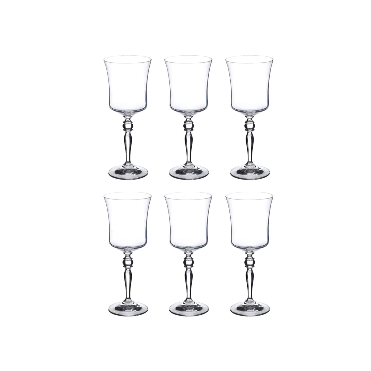 Crystalex Grace Bohemian Crystal Wine Glasses 185ml — Set of 6