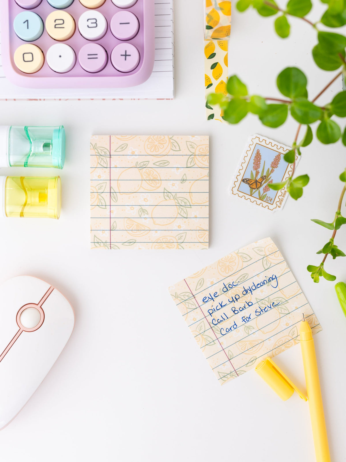 Yellow Lemon Sticky Notes