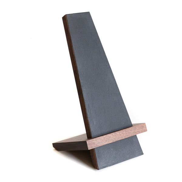Black Leather Magnetic Knife Stand