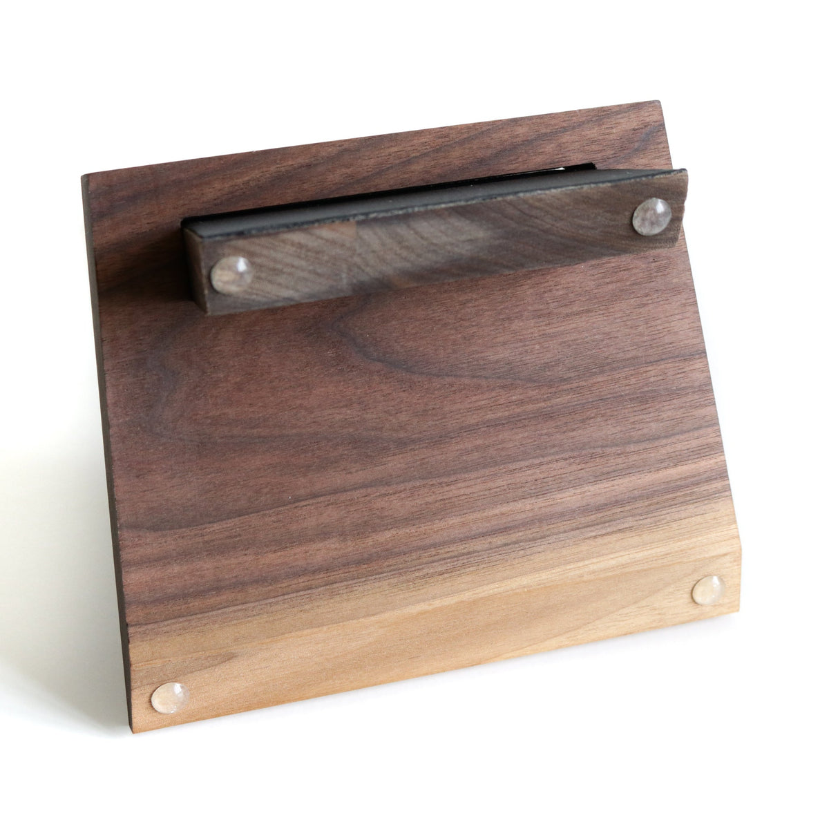 Black Leather Magnetic Knife Stand