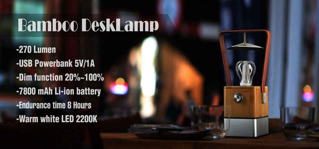 Vienna Dimmable LED Lamp & Power Bank