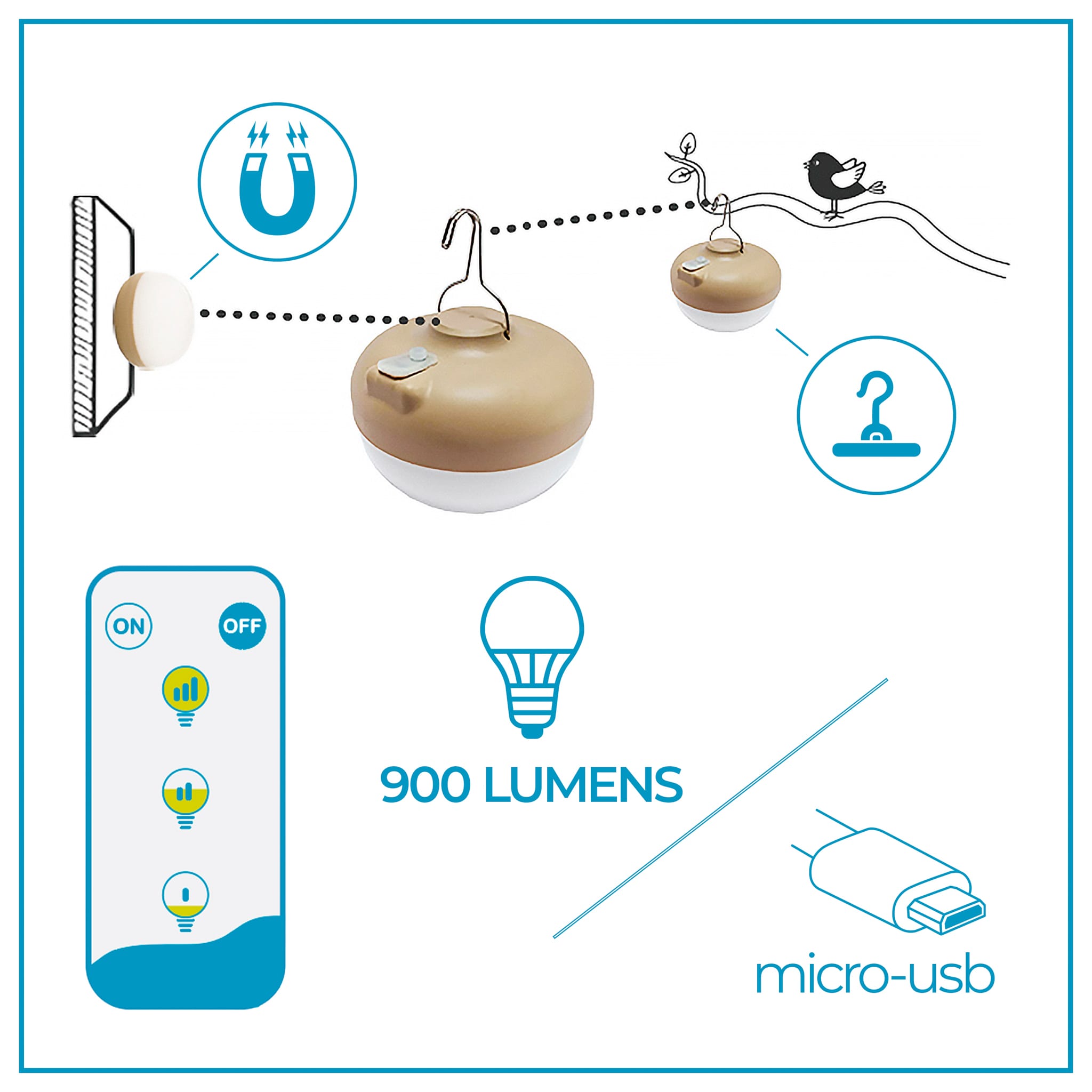 Cherry Rechargeable Magnetic Light
