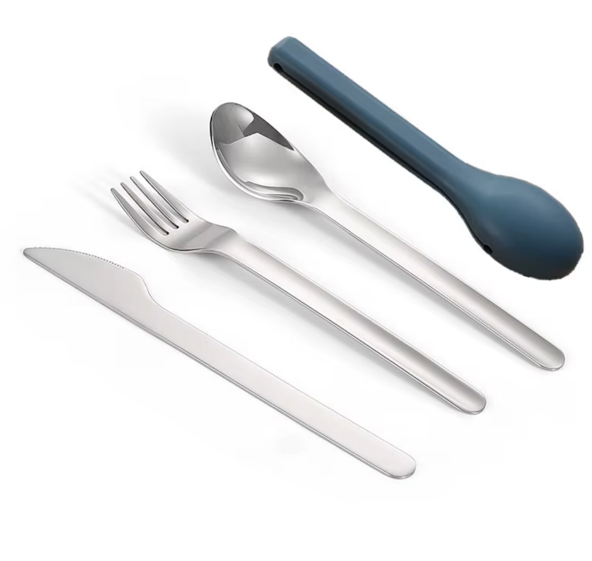 Portable Cutlery Set with Silicone Case
